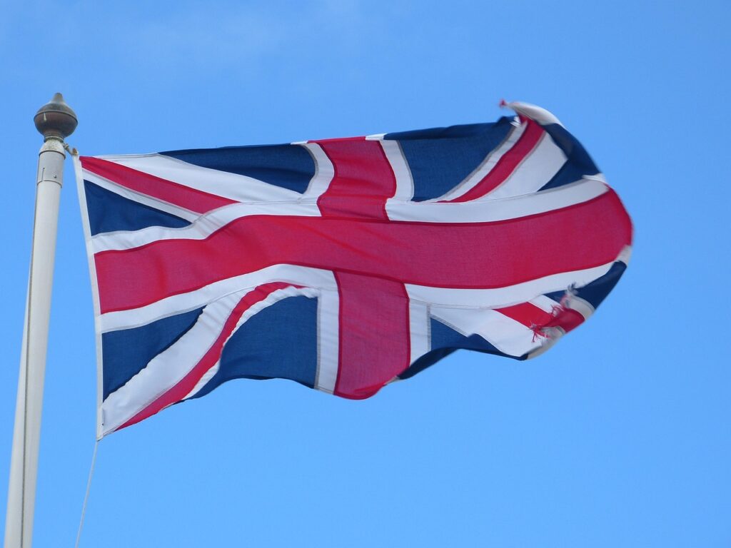 flag, united kingdom, union jack, flutter, cross, british flag, blue, red white, union jack, union jack, union jack, union jack, union jack